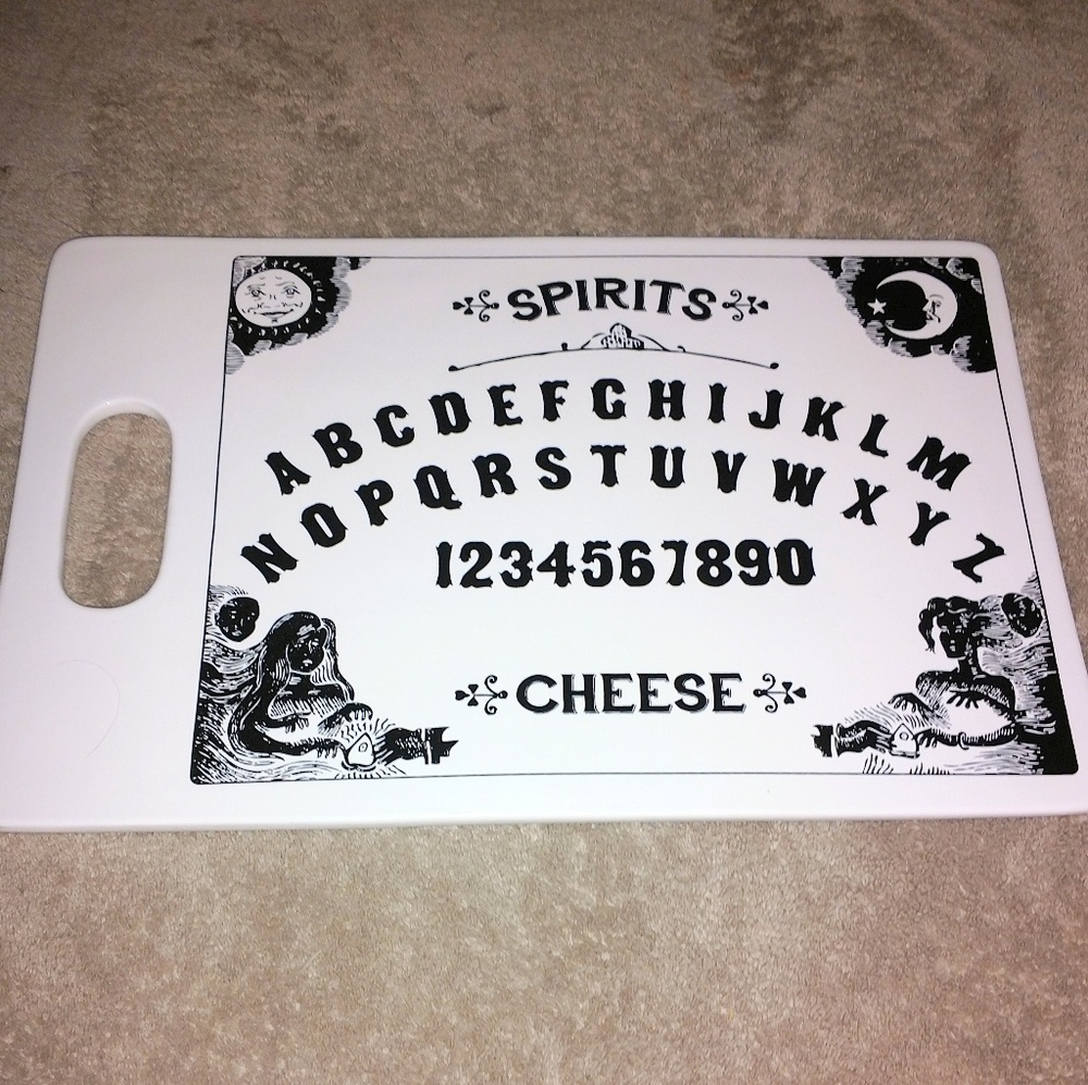 Magenta Ouija cheese board